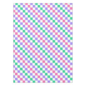 Candy shop diagonal checkerboard pattern tafelkleed (Voorkant)