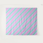 Candy shop diagonal checkerboard pattern wandkleed (Voorkant (horizontaal))