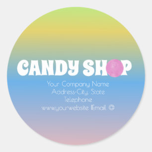 Candy Shop Ombre Zakelijk Label