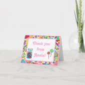 Candy Shop Verjaardag Dank Je Kaarten (Voorkant)