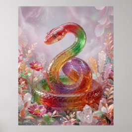 Candy Slang Kristal Spiraal Poster