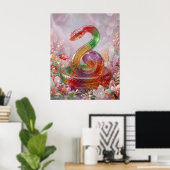 Candy Slang Kristal Spiraal Poster (Thuiskantoor)