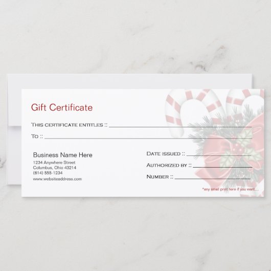 Candy-snoepjes voor bedrijfskrift en rode boe (Achterkant)