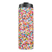 Candy Sprinkles Pattern – Colorful Sweet Treat  Thermosbeker (Voorkant)