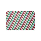 Candy Strepen Glitter Badmat (Voorkant)