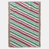 Candy Strepen Glitter Deken (Voorkant Verticaal)