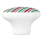 Candy Strepen Glitter Keramische Knop (Zijkant)