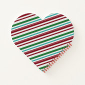 Candy Strepen Glitter Notitieboek (Achterkant)