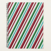 Candy Strepen Glitter Planner (Voorkant)