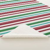 Candy Strepen Glitter Sherpa Deken (3/4)