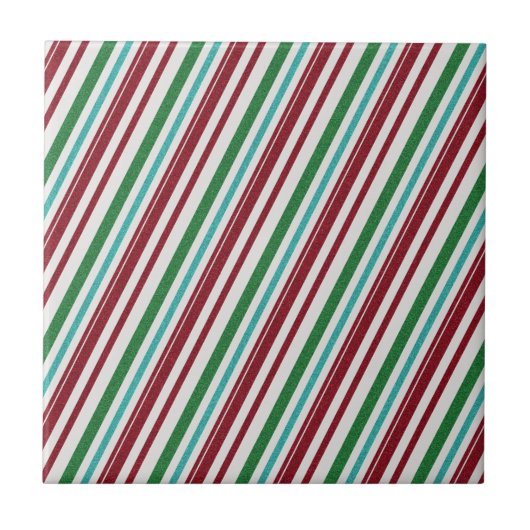Candy Strepen Glitter Tegeltje (Voorkant)