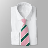 Candy Strepen Roze en Groen Stropdas (Gebonden)