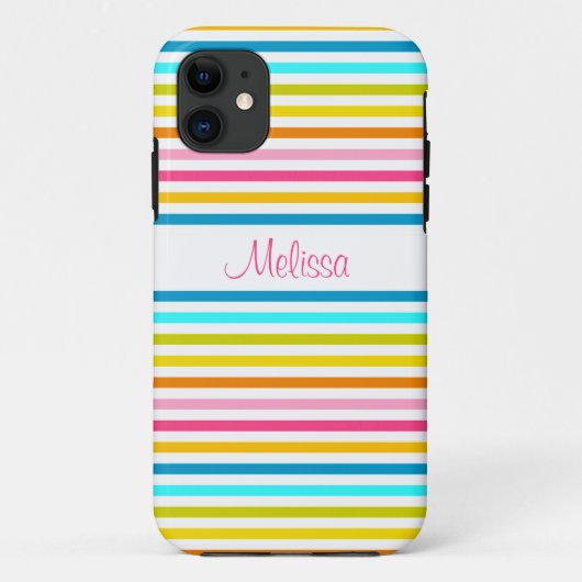 candy strepen zomer lente stijl chic Case-Mate iPhone case (Achterkant)