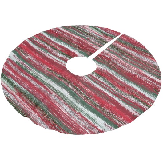 Candy Stripe Kerstboom Rok (Gekanteld)