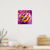 Candy Stripe Pumpkin I. Poster (Keuken)