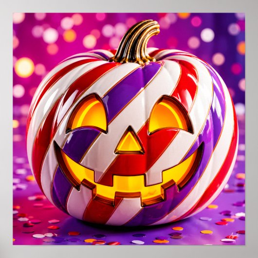 Candy Stripe Pumpkin I. Poster (Voorkant)