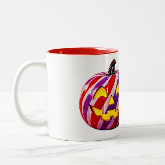 Candy Stripe Pumpkin II Mok (Links)