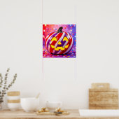 Candy Stripe Pumpkin II. Poster (Keuken)