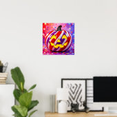 Candy Stripe Pumpkin II. Poster (Thuiskantoor)