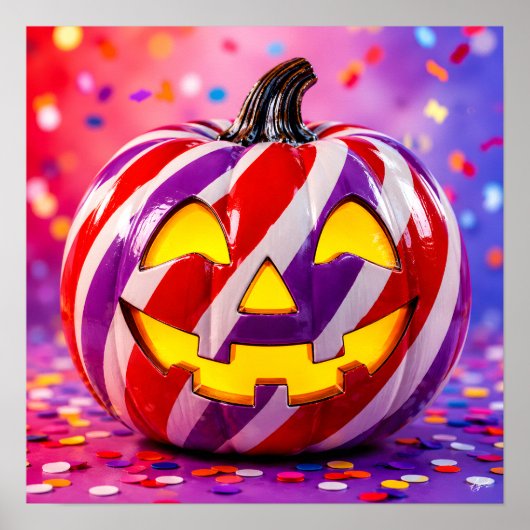 Candy Stripe Pumpkin II. Poster (Voorkant)