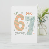 Candy Stripe & Snowflake 67 – Handmade Holiday Num Kaart (Staand voorkant)