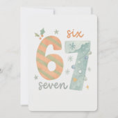Candy Stripe & Snowflake 67 – Handmade Holiday Num Kaart (Voorkant)
