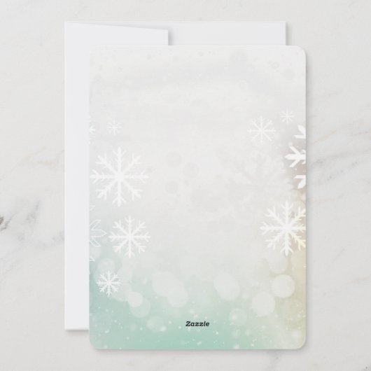 Candy Stripe & Snowflake 67 – Handmade Holiday Num Kaart (Achterkant)