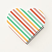 Candy Stripes Merkennaam Notitieboek (Achterkant)