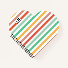 Candy Stripes Merkennaam Notitieboek