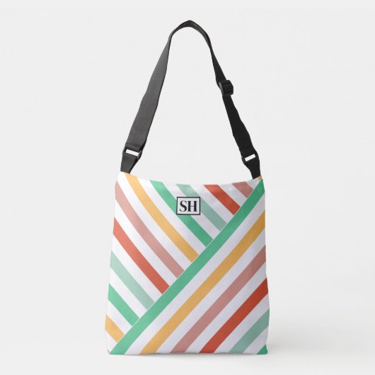 Candy Stripes Monogram Tas (Voorkant)