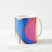Candy Sunset Abstract Koffiemok (Voorkant rechts)