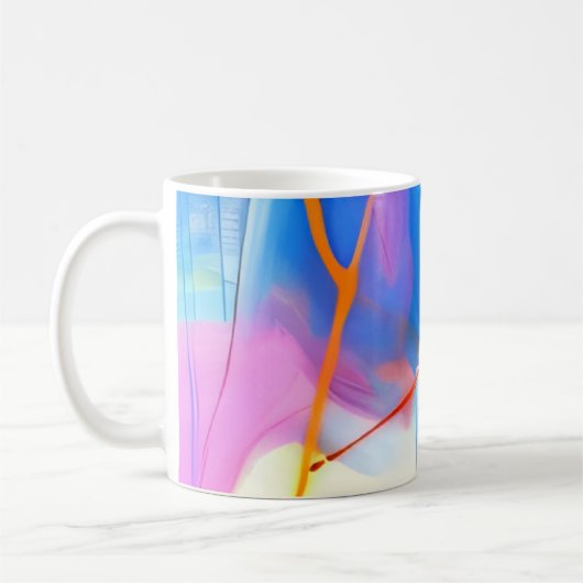 Candy Sunset Abstract Koffiemok (Links)