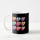Candy Sweet Heart Valentines Day Design For Women Koffiemok (Links)