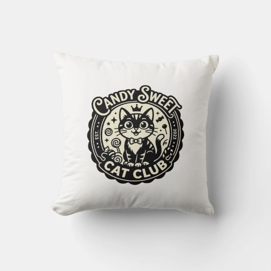 Candy Sweet Kat Grappige Kat Grafisch - Candy Swee Kussen (Voorkant)