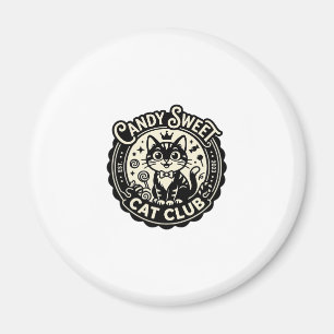 Candy Sweet Kat Grappige Kat Grafisch - Candy Swee Magneet
