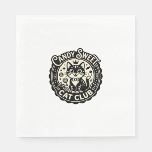 Candy Sweet Kat Grappige Kat Grafisch - Candy Swee Servet