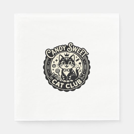 Candy Sweet Kat Grappige Kat Grafisch - Candy Swee Servet (Voorkant)