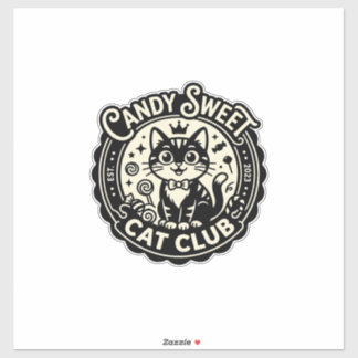 Candy Sweet Kat Grappige Kat Grafisch - Candy Swee Sticker