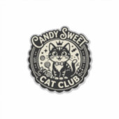Candy Sweet Kat Grappige Kat Grafisch - Candy Swee Sticker (Voorkant)