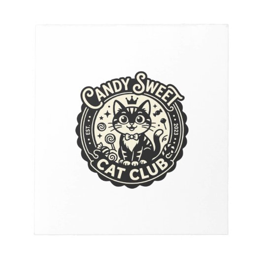 Candy Sweet Kat Grappige Kat Graphics - Candy Swee Notitieblok (Voorkant)