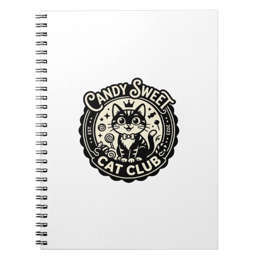 Candy Sweet Kat Grappige Kat Graphics - Candy Swee Notitieboek (Voorkant)