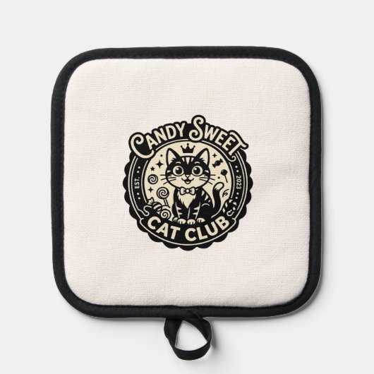 Candy Sweet Kat Grappige Kat Graphics - Candy Swee Pannenlap (Voorkant)