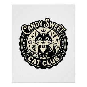 Candy Sweet Kat Grappige Kat Graphics - Candy Swee Perfect Poster