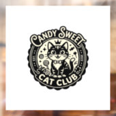 Candy Sweet Kat Grappige Kat Graphics - Candy Swee Raamsticker (Vel 2)
