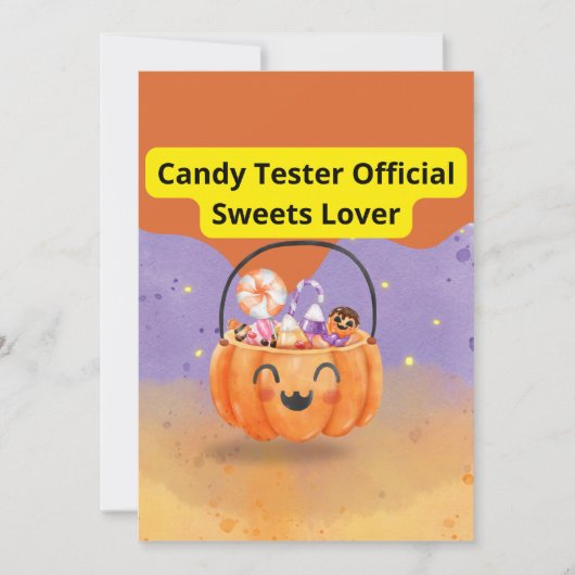 Candy Tester Official Sweets Lover Bedankkaart (Voorkant)