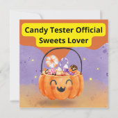 Candy Tester Official Sweets Lover Kaart (Voorkant)