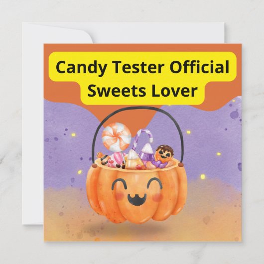 Candy Tester Official Sweets Lover Kaart (Voorkant)