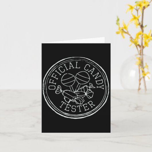 Candy Tester, Retro Candy Lovers Kaart (Gele Bloem)