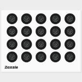 Candy Tester, Retro Candy Lovers  Ronde Sticker (Vel)