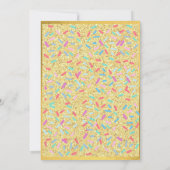 Candy thema, chocolade, eten, donuts, regenboog kaart (Achterkant)